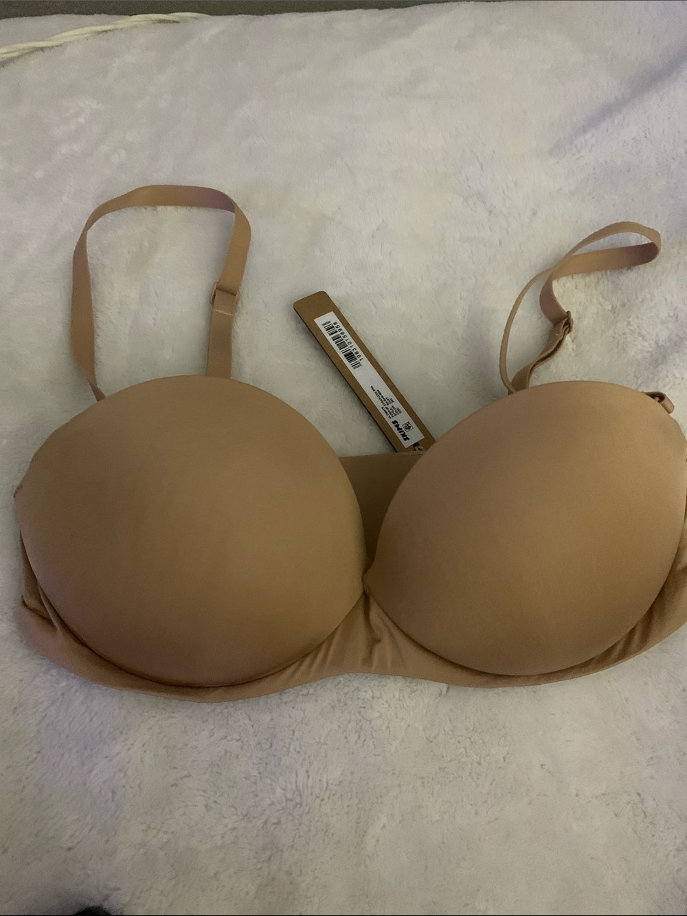 SKIMS ULTIMATE PUSH-UP STRAPLESS BRA~CLAY~32C BNWT (Straps Included)